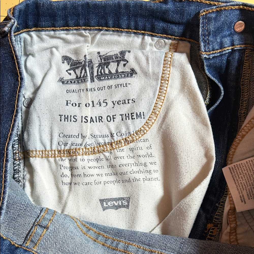 Levi's Classic Straight Blue Jeans - Picture 5 of 7